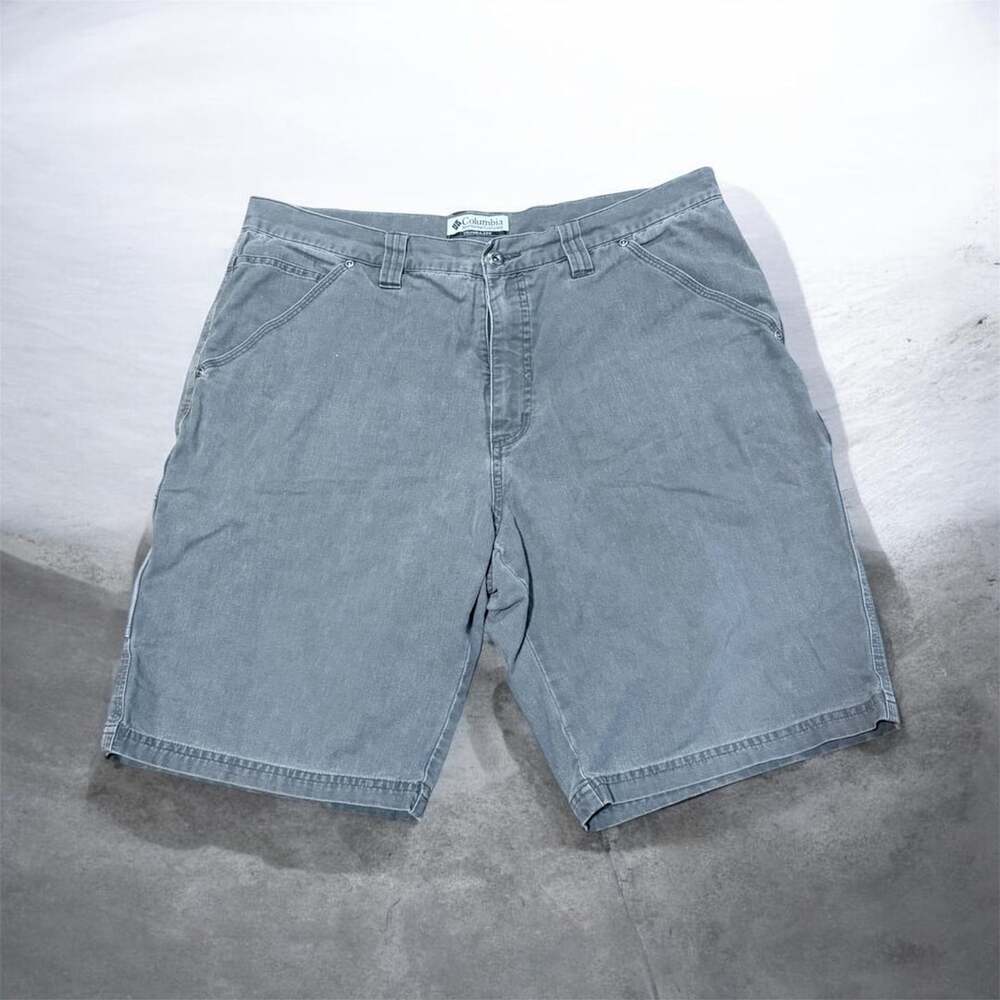 Columbia Sportswear Company Cargo Shorts Size 36 Gray Cotton Canvas